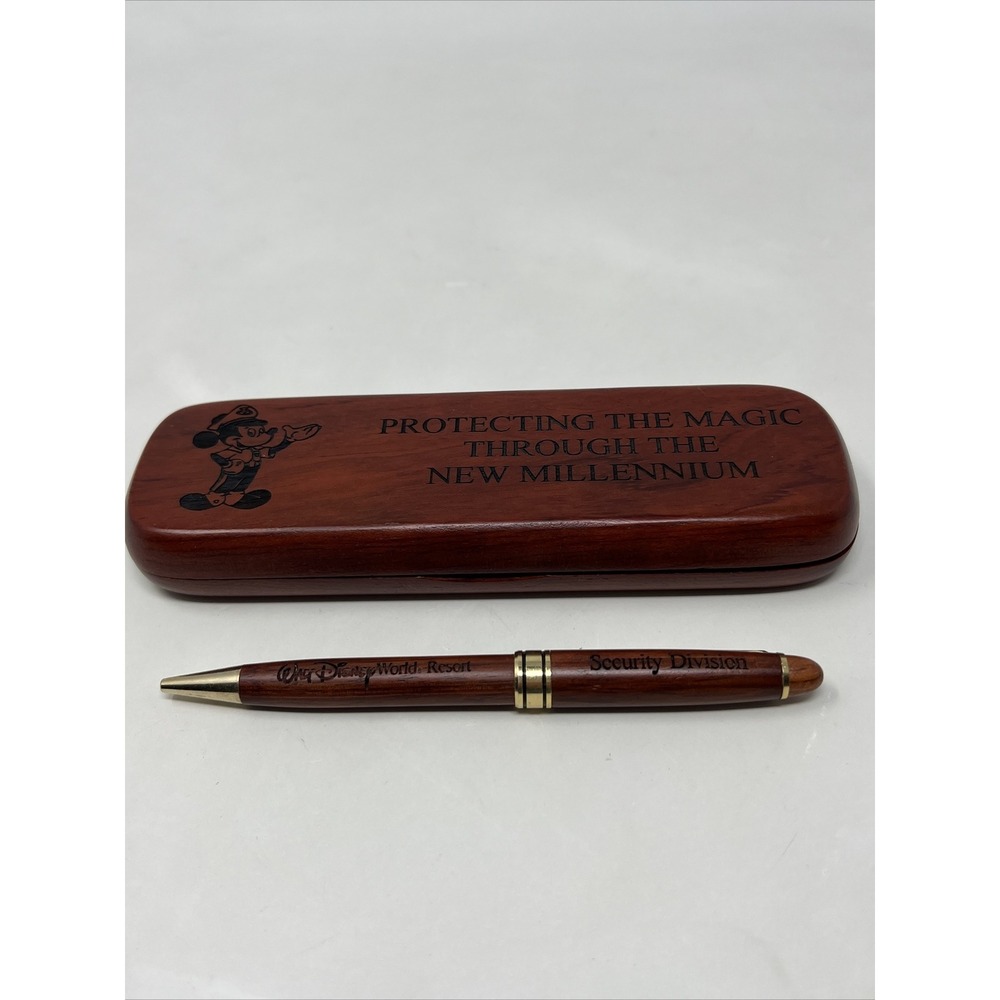 Disney Security Award Pen & Case Protecting The Magic Through The New Millennium